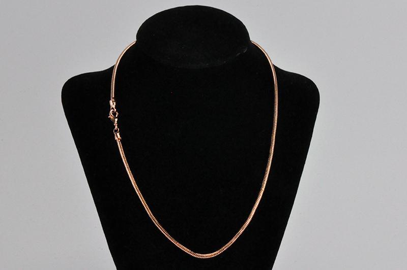 18" Snake Chain Necklace finished with Clasp - Sold by the Piece - Available in 9 Finishes - SNAKE2-N18