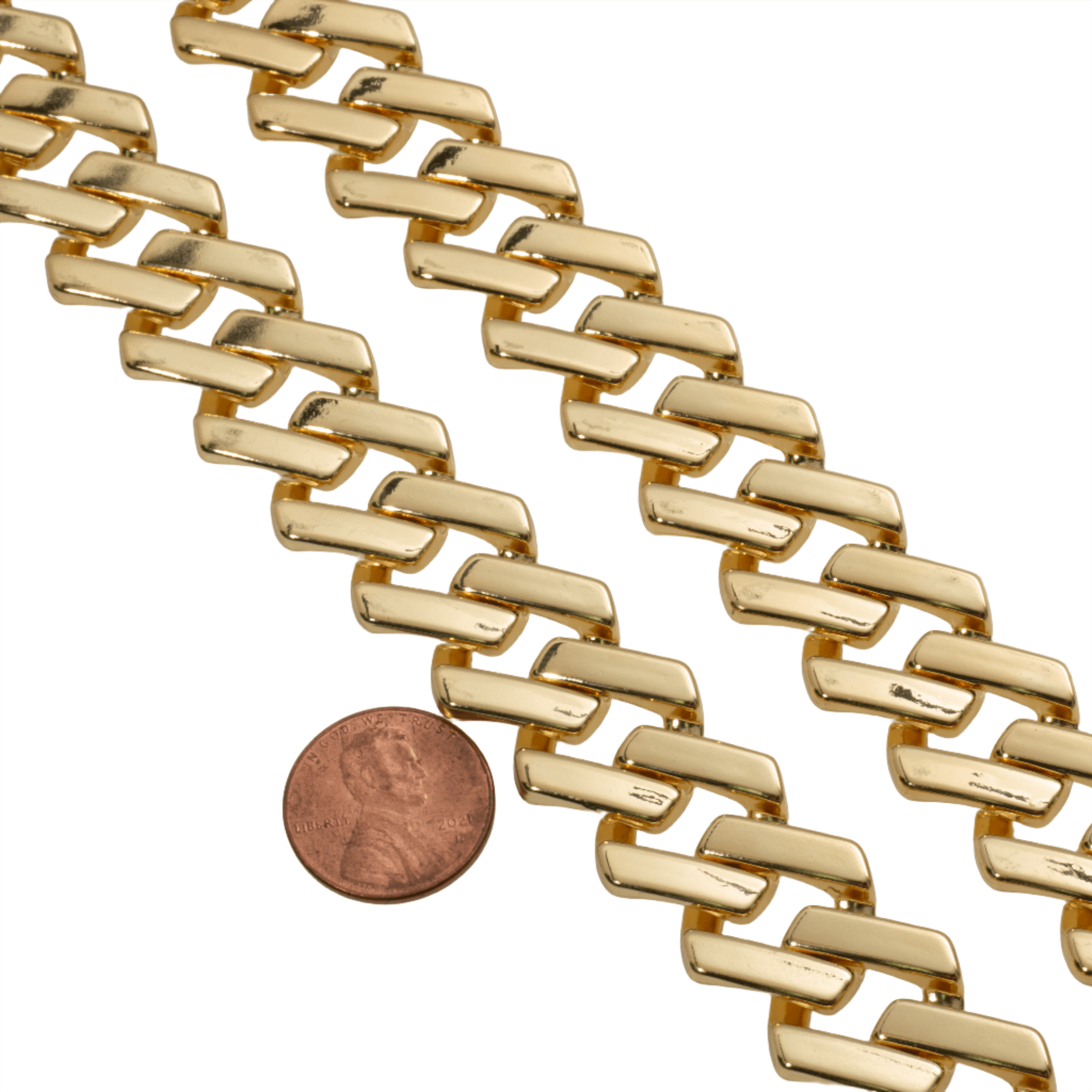 Cuban Link Chain - 19mm XL Size Curb Chain Multiple Colors - Per Foot
