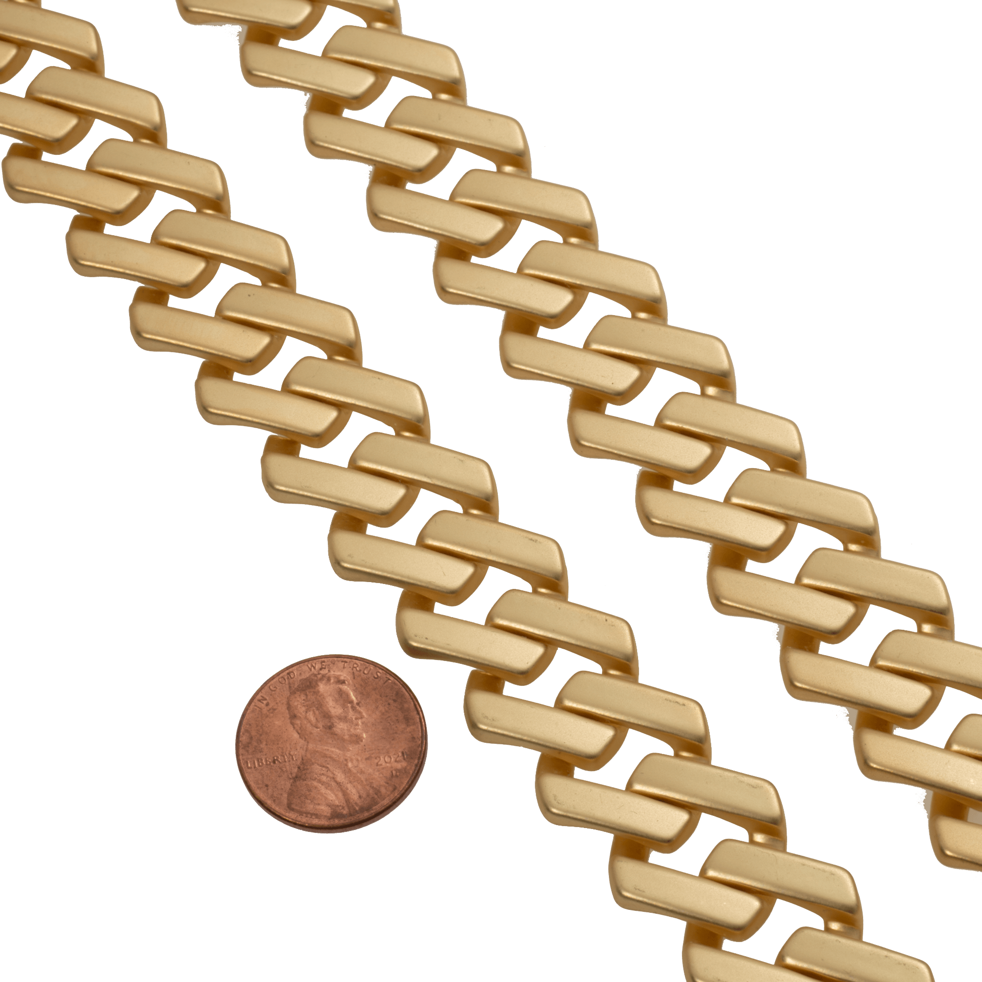 Cuban Link Chain - 19mm XL Size Curb Chain Multiple Colors - Per Foot
