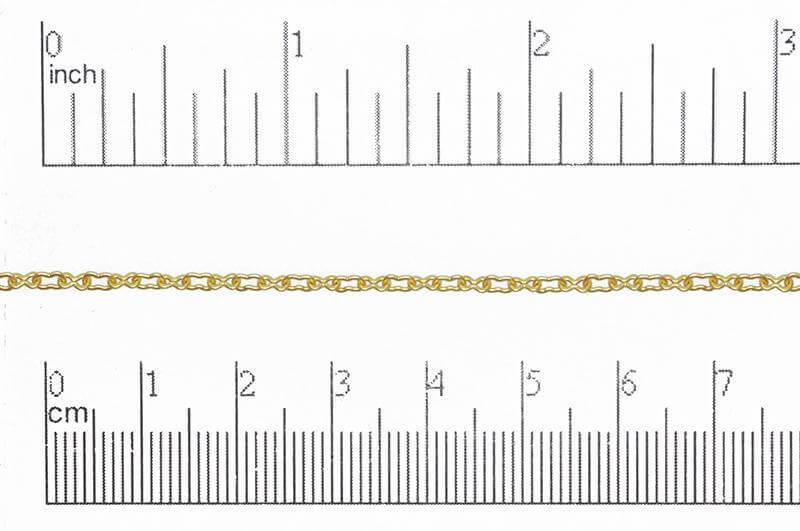 Cable Chain - 4mm x 2mm - Available in Multiple Colors - Sold by the Foot - CH 3020