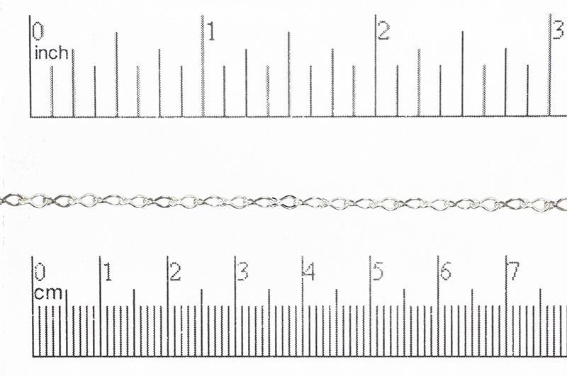 4mm x 3mm Teardrop Cable Chain - Made of plated brass - Sold by the foot - Ch-3130