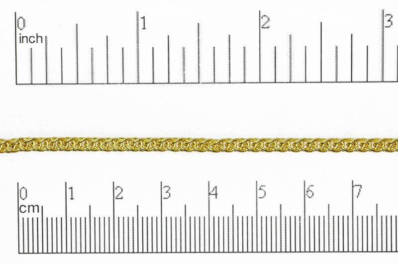 3mm Woven Byzantine Chain Sold by The Foot - CH 815