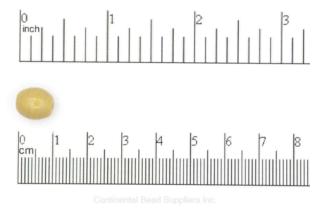 Oval Glass Bead