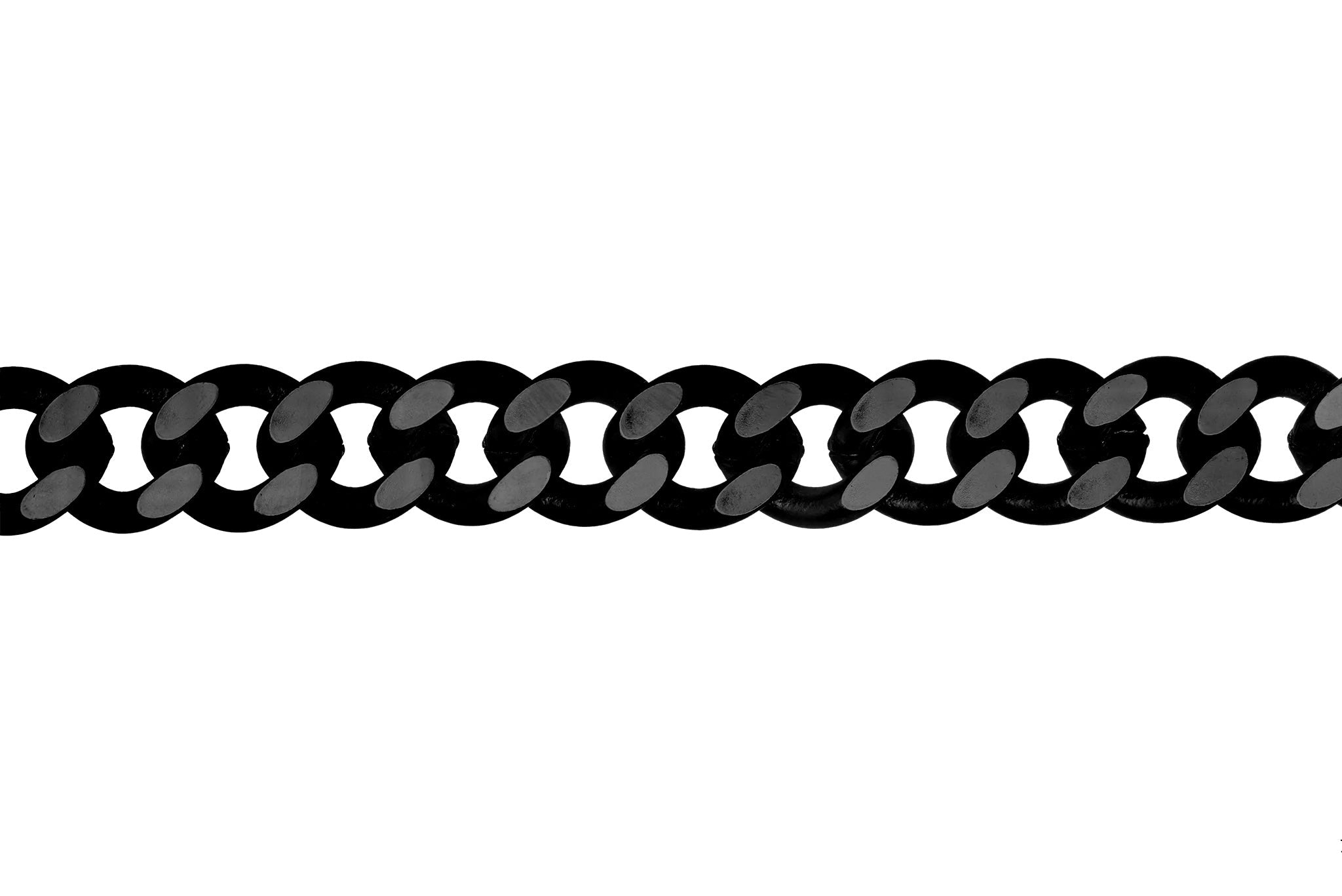 XL Cuban Link Curb Chain measures 12mm x 10mm available in Many Finishes sold by the Foot - CH 845