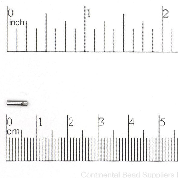2mm Glue-In Cord End Cap in Multiple Colors - Sold by the Piece - CCAP2