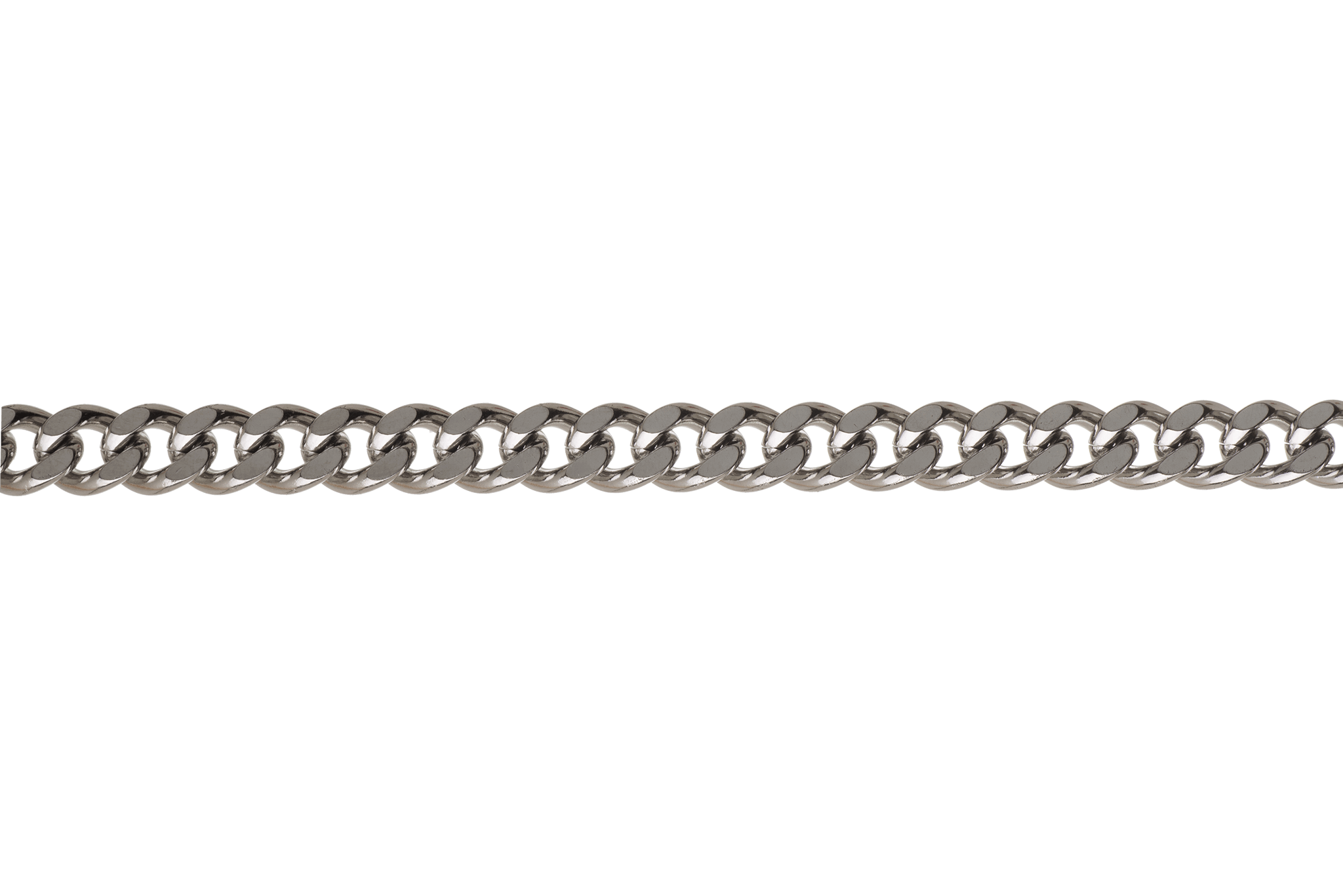 9mm x 7.5mm Hammered Stainless Steel Curb Chain available in Multiple Finishes sold by the Foot - CH 127SS