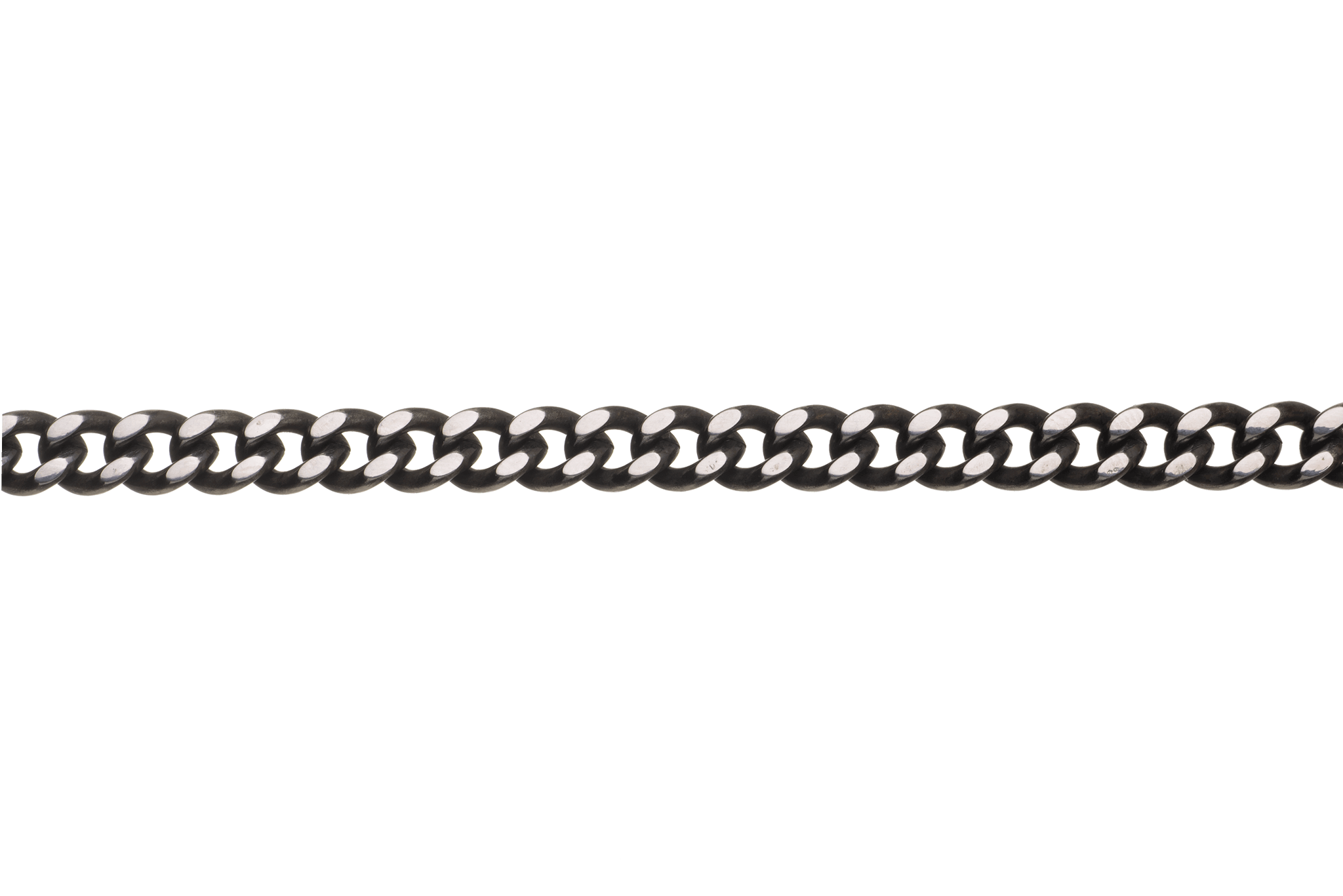 9mm x 7.5mm Hammered Stainless Steel Curb Chain available in Multiple Finishes sold by the Foot - CH 127SS