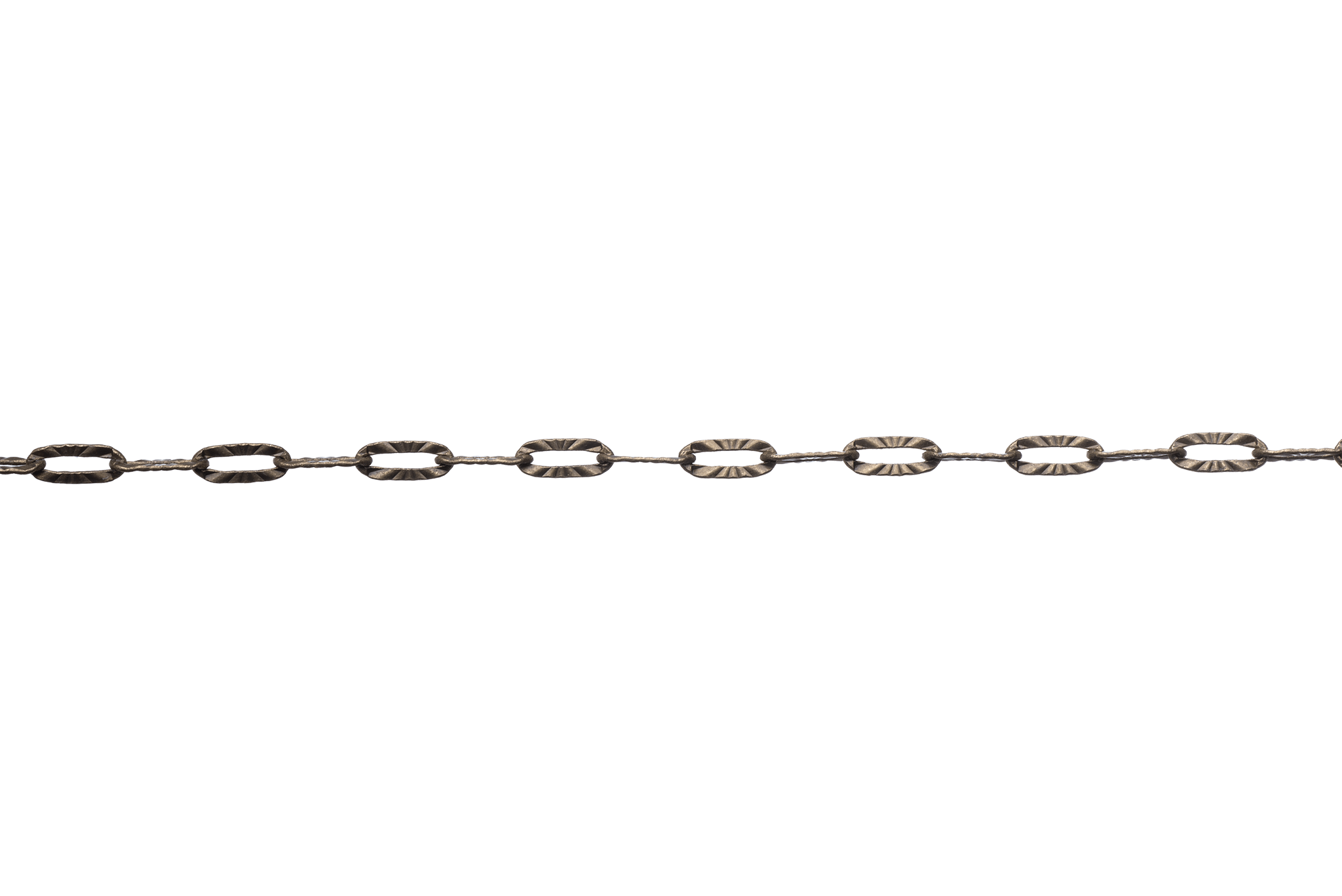 Paperclip Cable Chain with Kinked Design measures 6mm x 3mm available in Many Finishes sold by the Foot - CH 2607