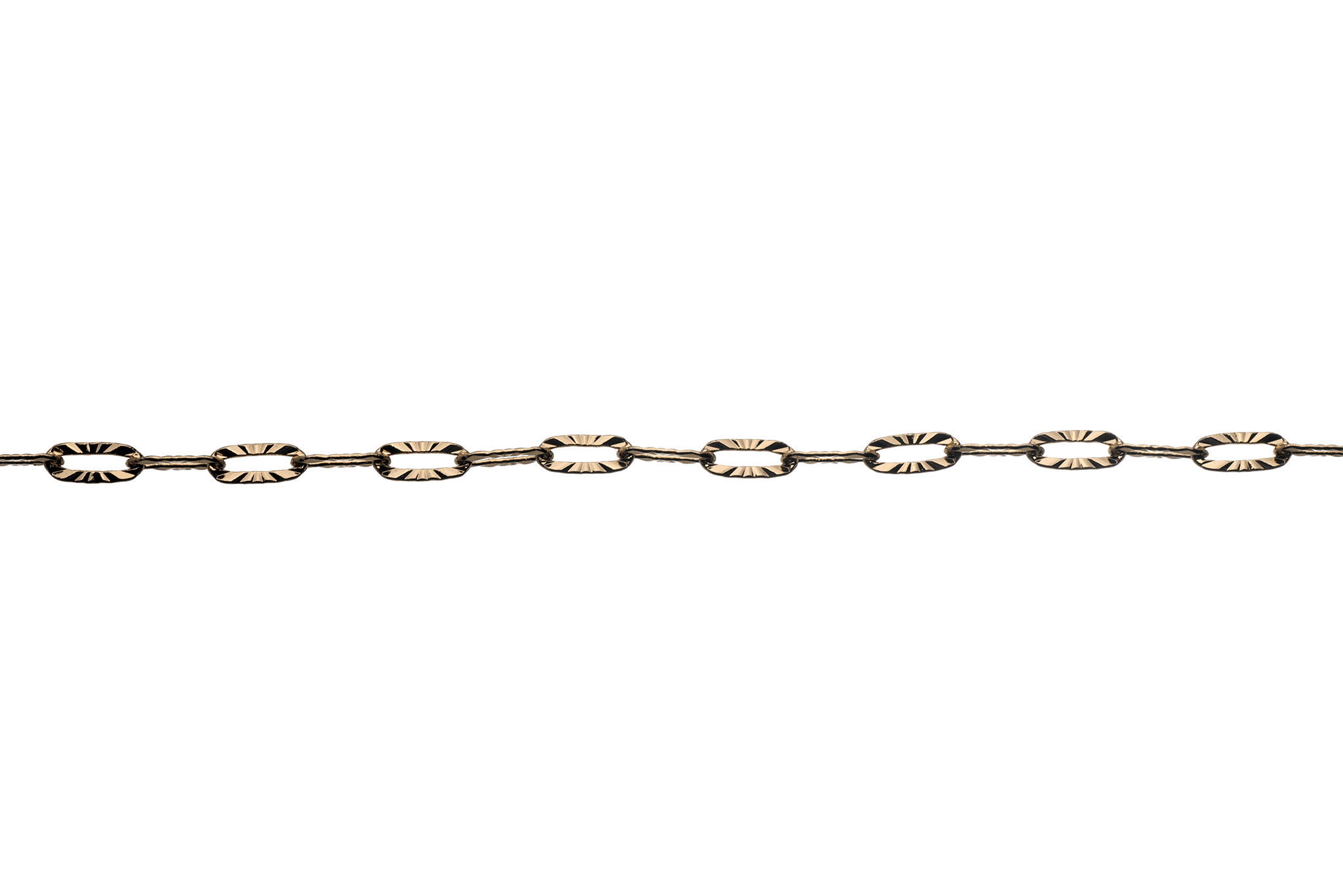 Paperclip Cable Chain with Kinked Design measures 6mm x 3mm available in Many Finishes sold by the Foot - CH 2607