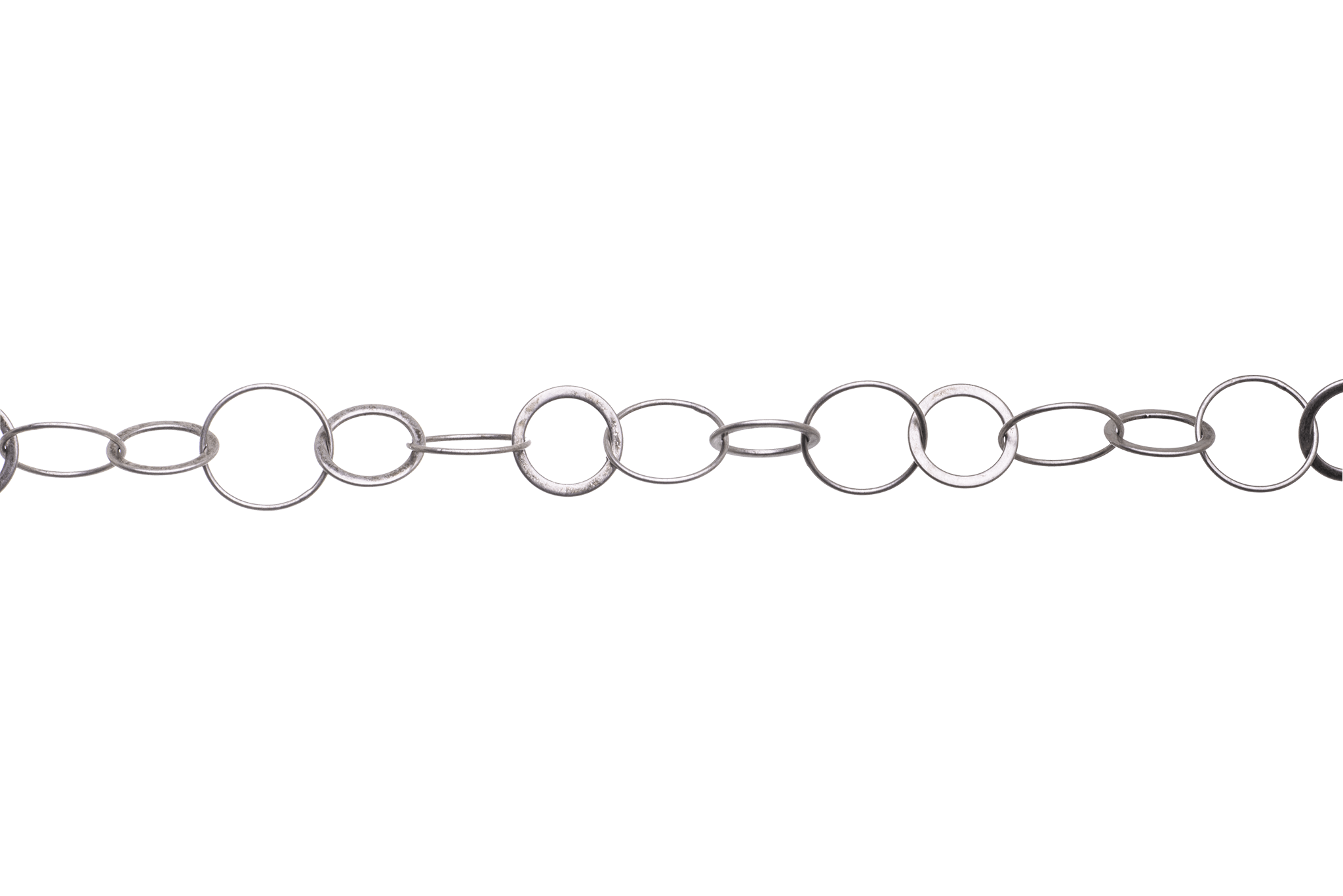 Round Cable Chain with 12mm and 18mm Links available in Multiple Colors sold by the Foot - CH 2612
