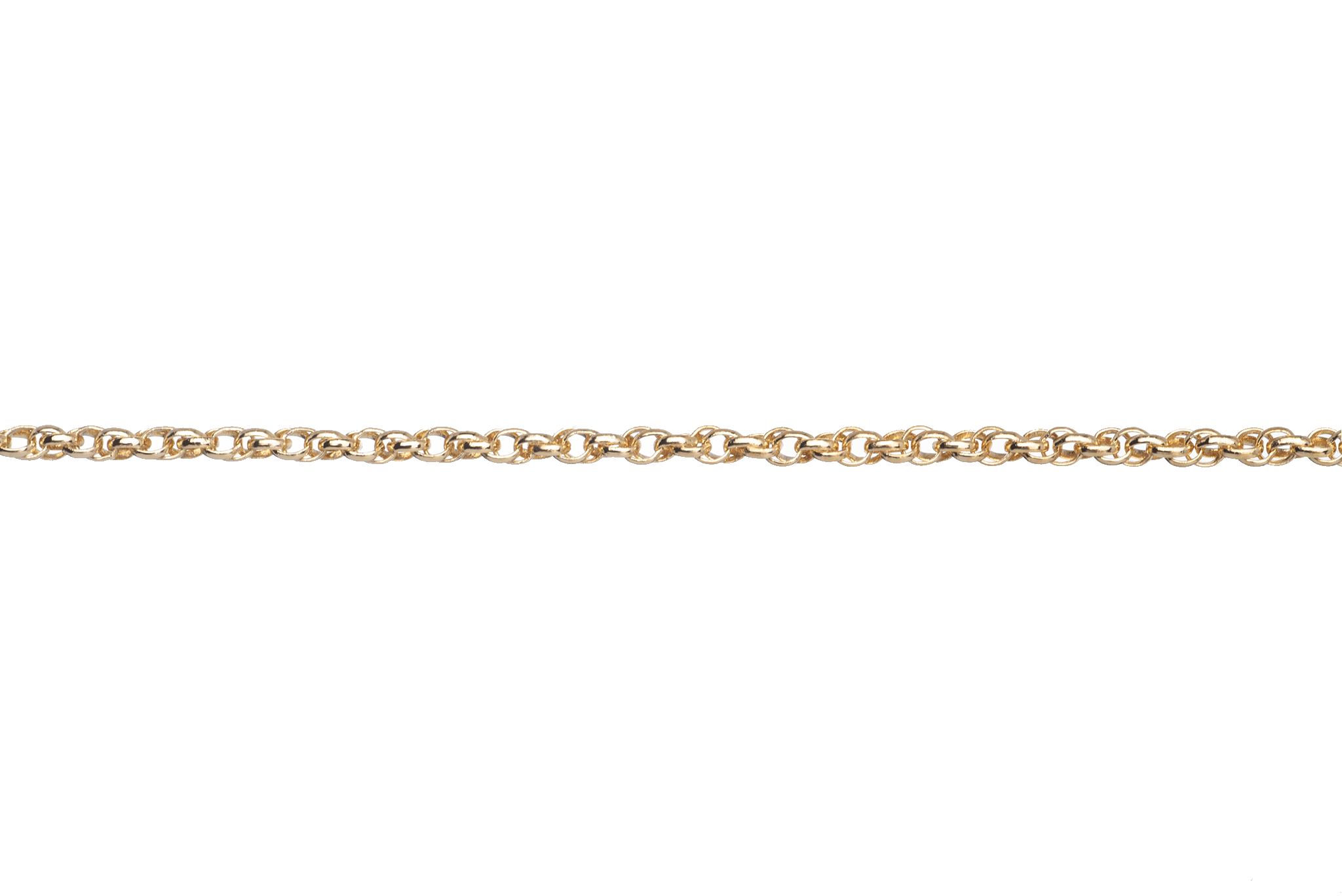 1.6mm Spiral Rolo Rope Chain Sold by The Foot - CH 865