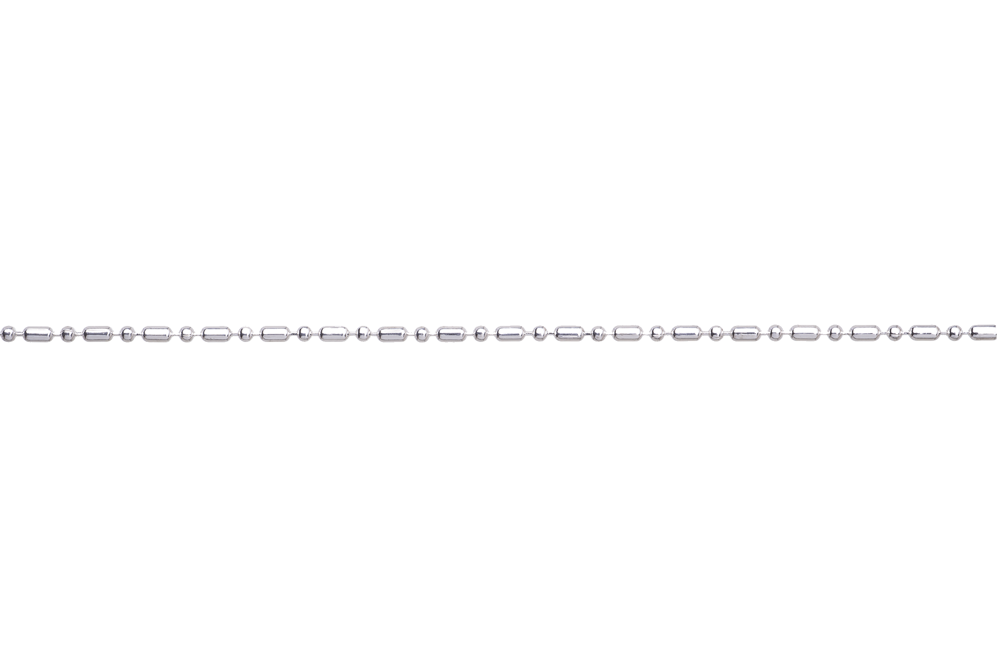 1mm Petite Dot-Dash Ball Chain - Made of Brass - Sold by the Foot - CH-901