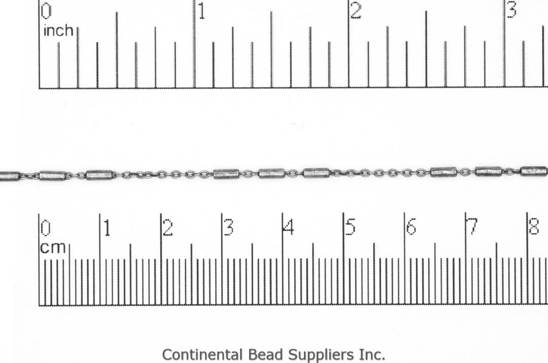 1mm Petite Three Bar Satellite Cable Chain - Made of Brass - Sold by the Foot - Ch-922