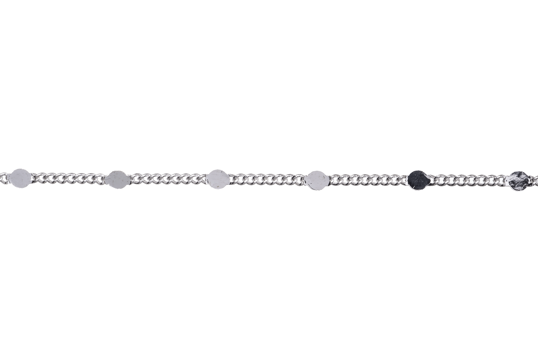 2.25mm Curb Hammered Satellite Chain sold by the Foot - CH 929
