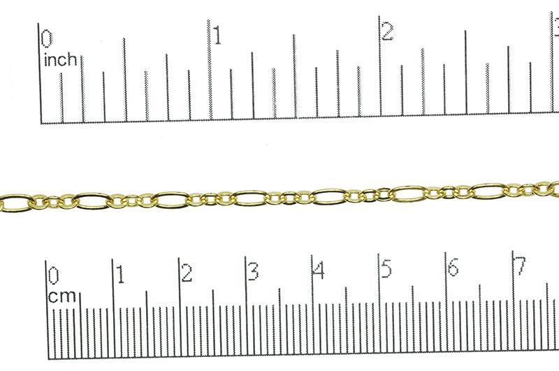 Cable Chain Small Size - Multiple Finishes Available - Measures 6.4mm x 3mm - Sold by the Foot - CH 260