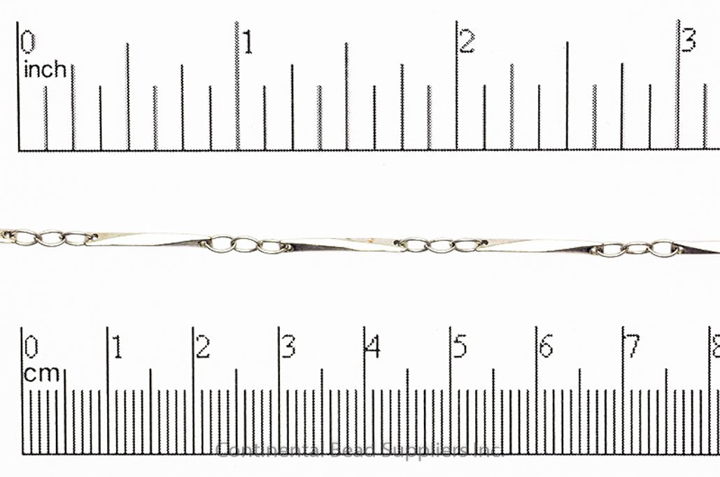 Specialty Bar Chain - 15mm available in Multiple Colors sold by the Foot - CH 2