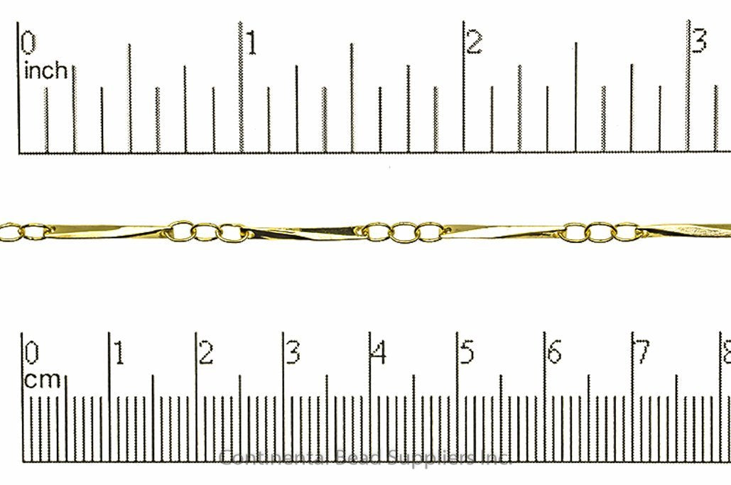 Specialty Bar Chain - 15mm available in Multiple Colors sold by the Foot - CH 2