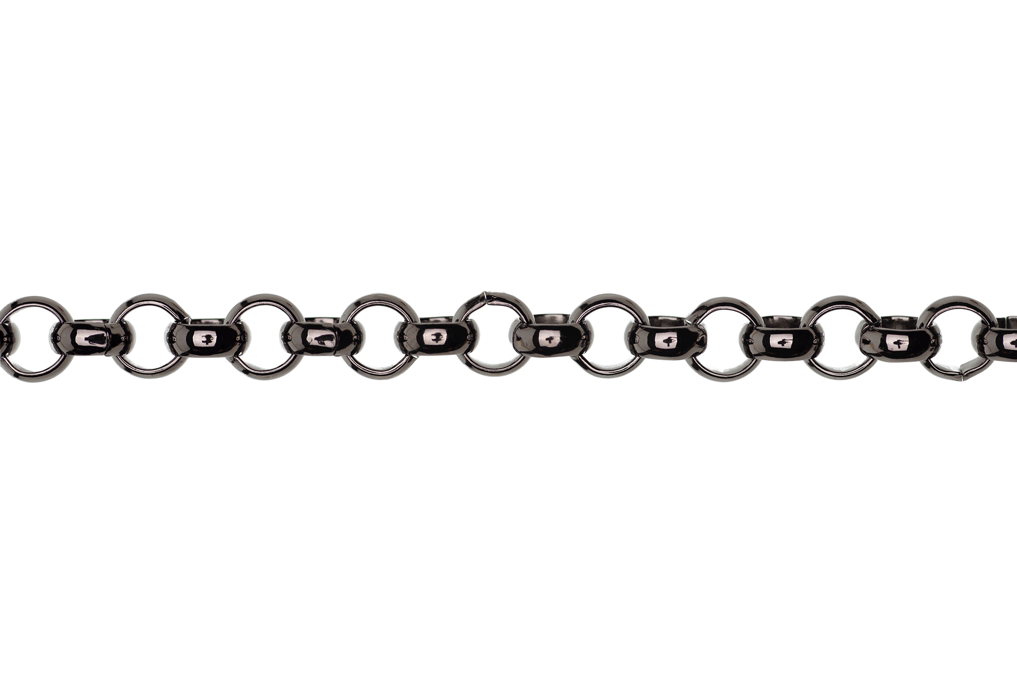 Rolo Belcher Chain - 7mm available in Multiple Colors sold by the Foot - CH 5