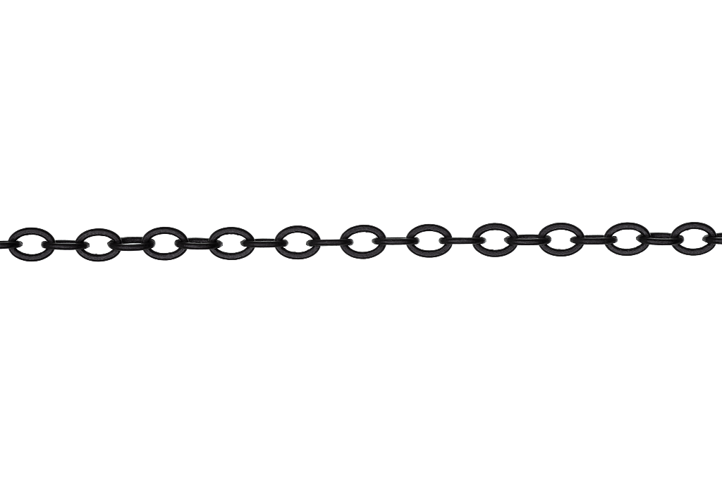 Cable Chain Medium Size - Multiple Finishes Available - Measures 3mm x 4mm - Sold by the Foot - CH 819
