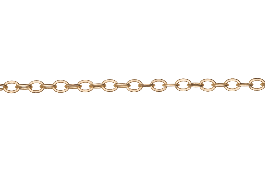 Cable Chain Medium Size - Multiple Finishes Available - Measures 3mm x 4mm - Sold by the Foot - CH 819