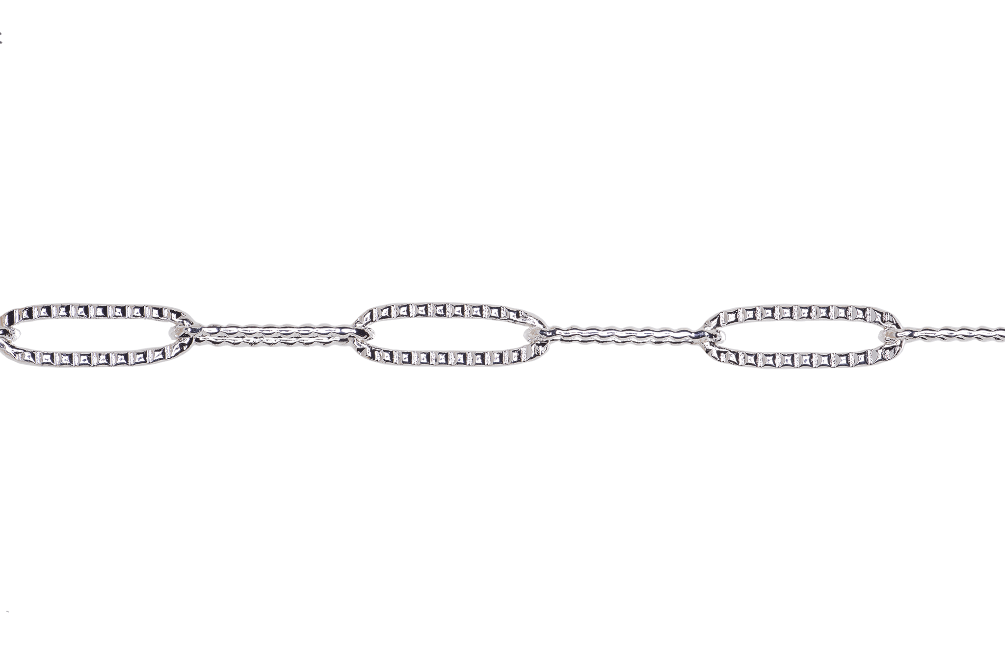15mm x 3mm Paperclip Cable Chain Sold by The Foot - CH 842