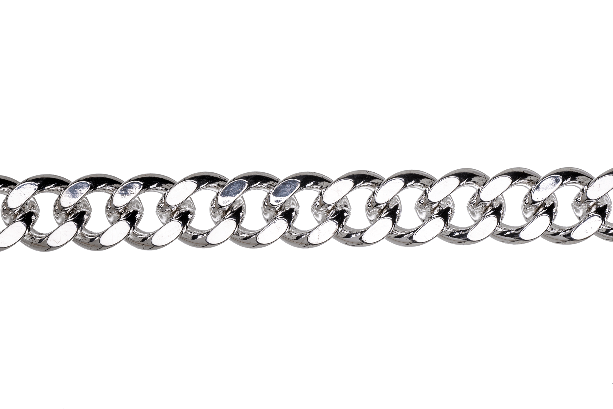 XL Cuban Link Curb Chain measures 12mm x 10mm available in Many Finishes sold by the Foot - CH 845