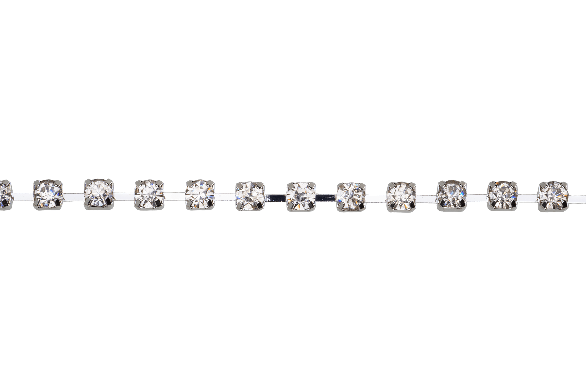 4mm Rhinestone Cup Chain - Made of Brass - Sold by the Foot - Ch-849