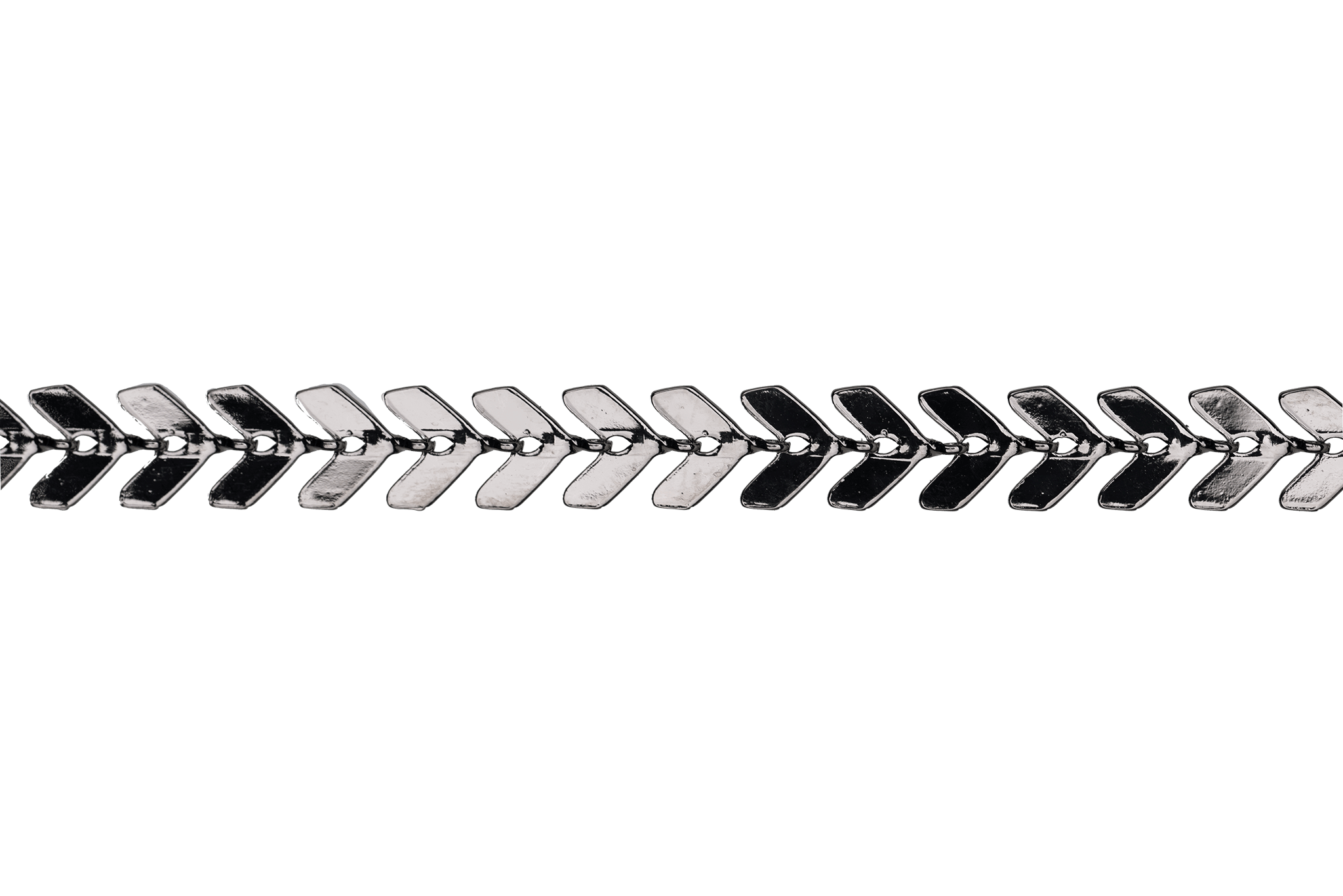 Chevron Herringbone Specialty Chain - Multiple Finishes Available - Measures 6.5mm - Sold by the Foot - CH 892