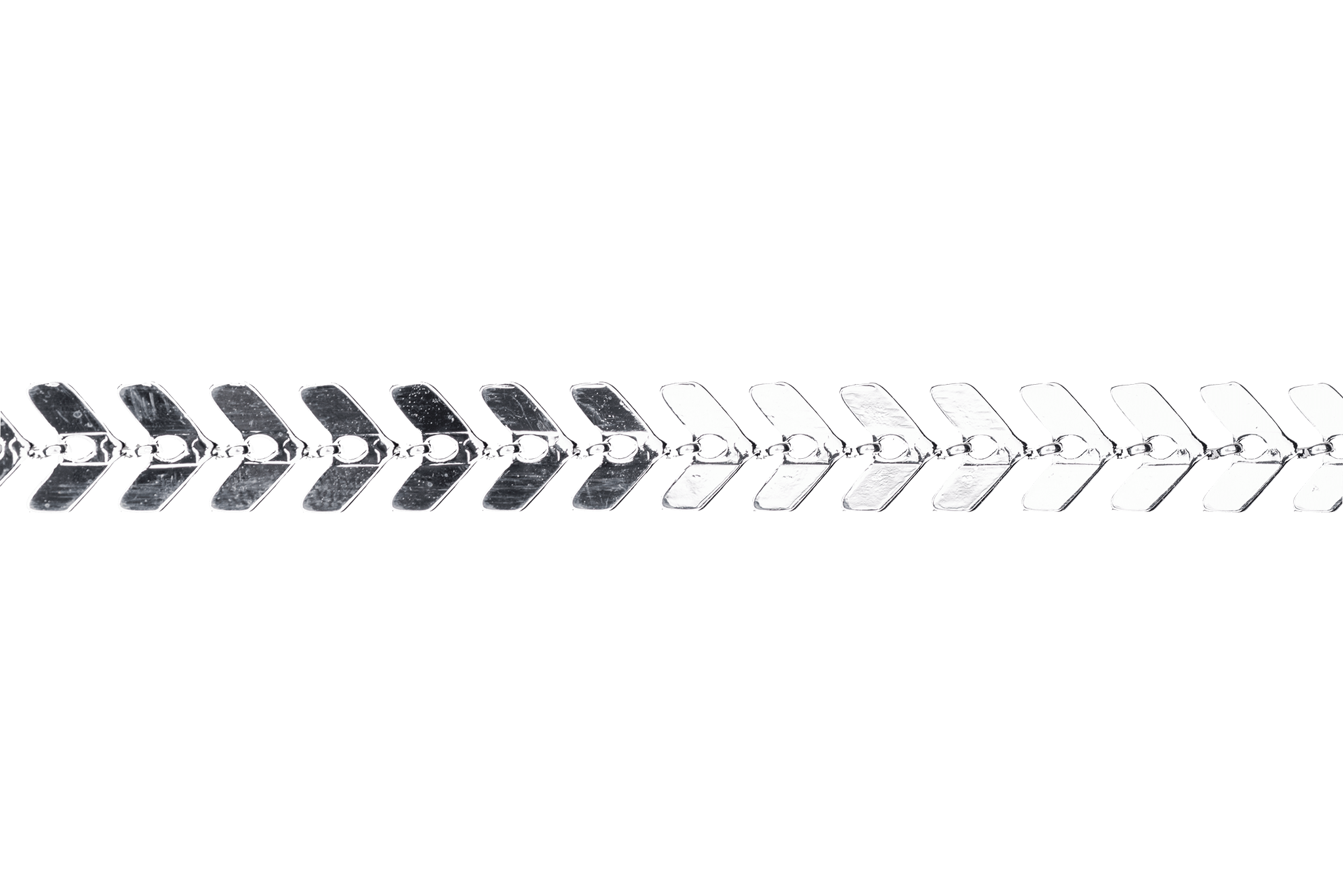 Chevron Herringbone Specialty Chain - Multiple Finishes Available - Measures 6.5mm - Sold by the Foot - CH 892