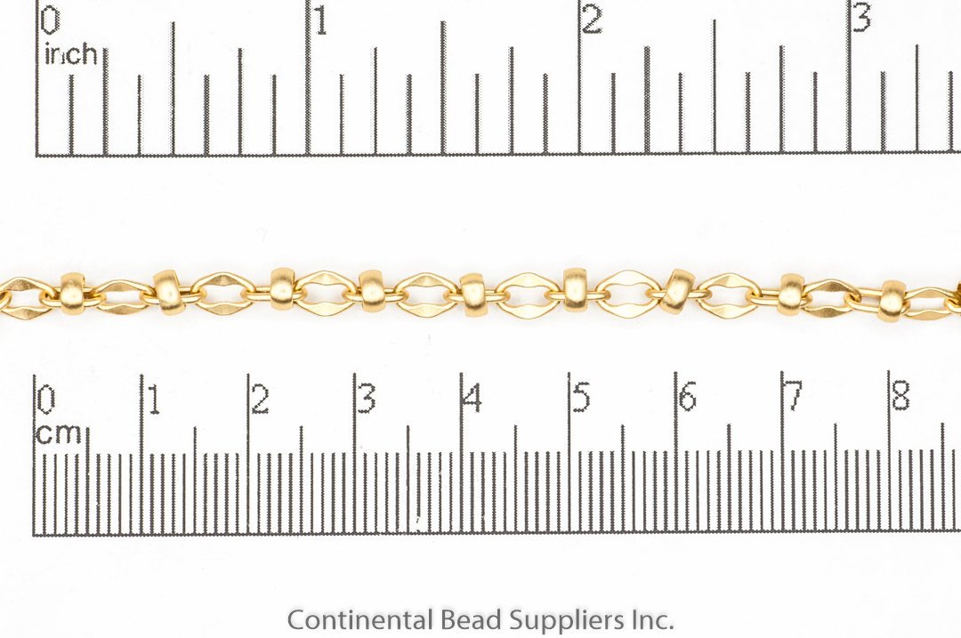 6mm Hammered Cable Satellite Chain Sold by The Foot - CH 919