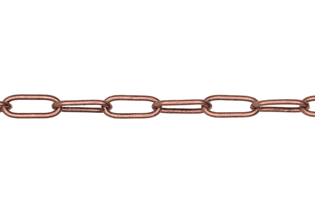 Paperclip Cable Chain - Medium Size 11mm x 4.25mm - Multiple Finishes - Sold by the Foot - CH 931