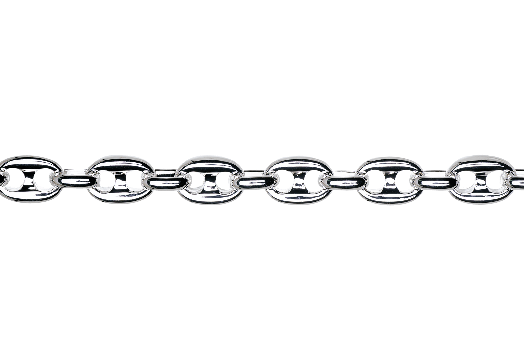 11mm x 8mm Pignose Mariner Chain - Made of plated brass and pewter - Sold by the foot - Ch-942