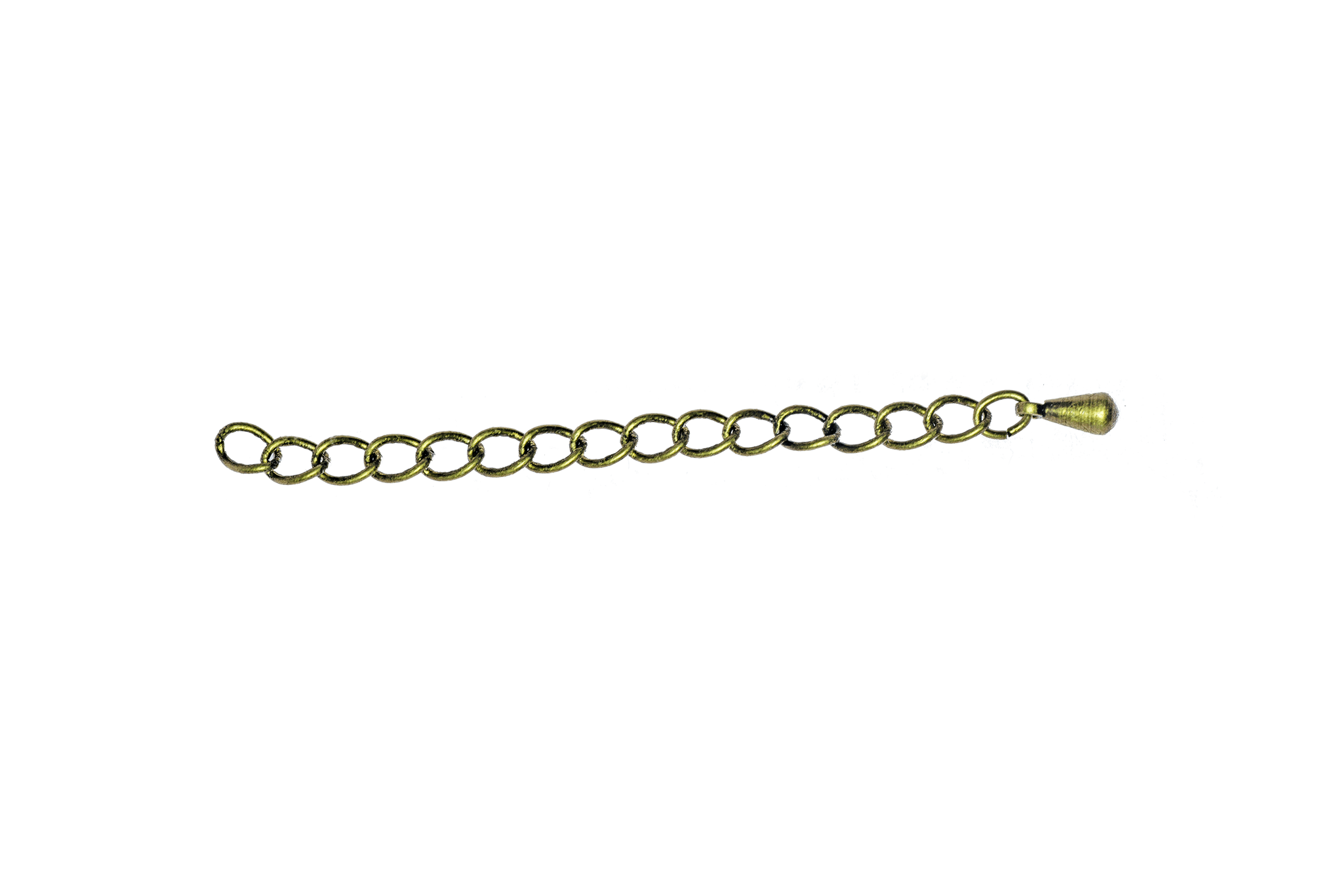3mm Extender Curb Chain w/Pendant - Available in Multiple Colors - Sold Individually - CH-EXT2 2''