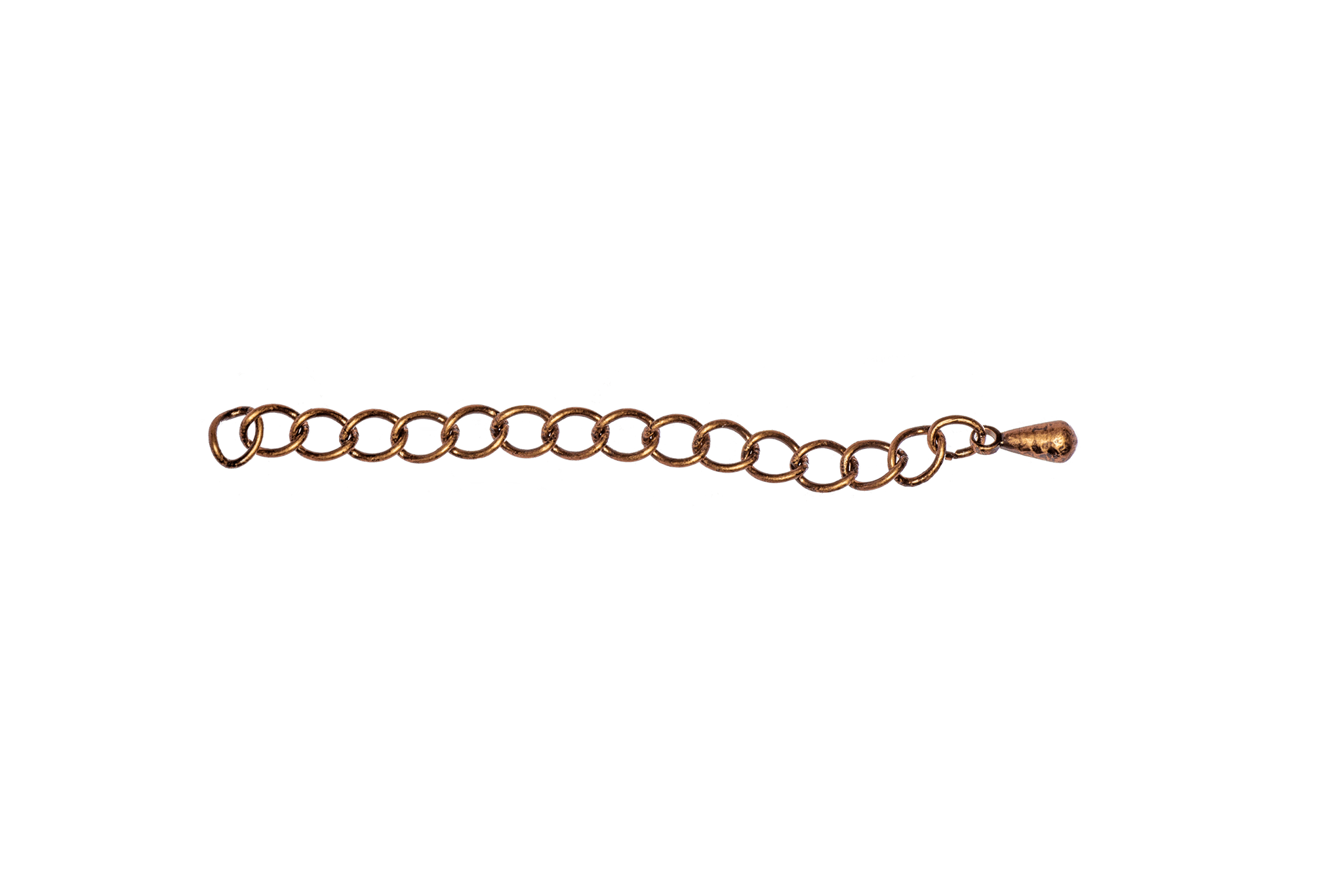 3mm Extender Curb Chain w/Pendant - Available in Multiple Colors - Sold Individually - CH-EXT2 2''