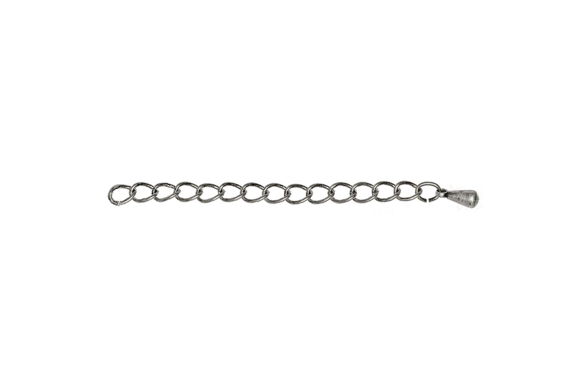 3mm Extender Curb Chain w/Pendant - Available in Multiple Colors - Sold Individually - CH-EXT2 2''