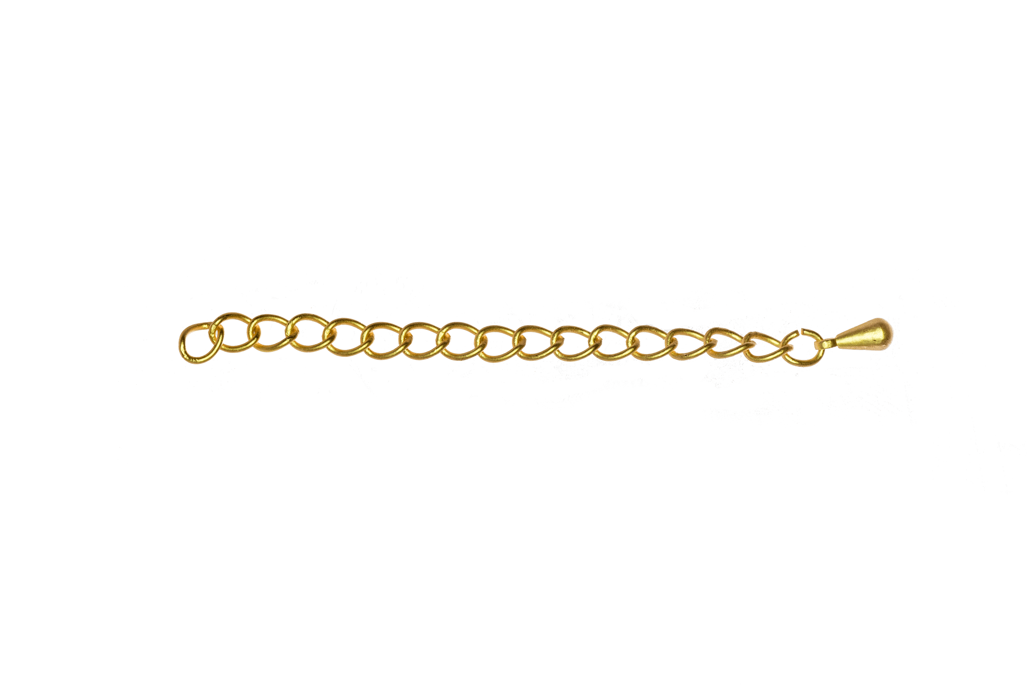 3mm Extender Curb Chain w/Pendant - Available in Multiple Colors - Sold Individually - CH-EXT2 2''