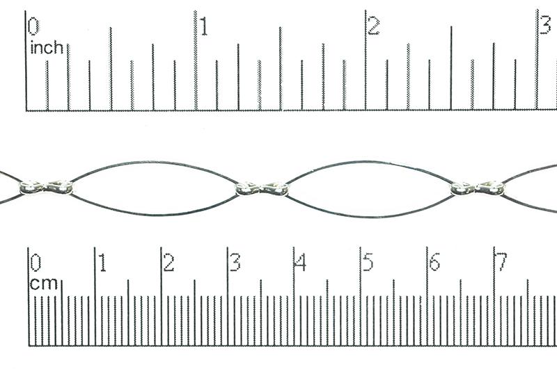 27mm x 8.7mm Oval Eye Link Chain - Made of Brass - Sold by the Foot - Ch-319