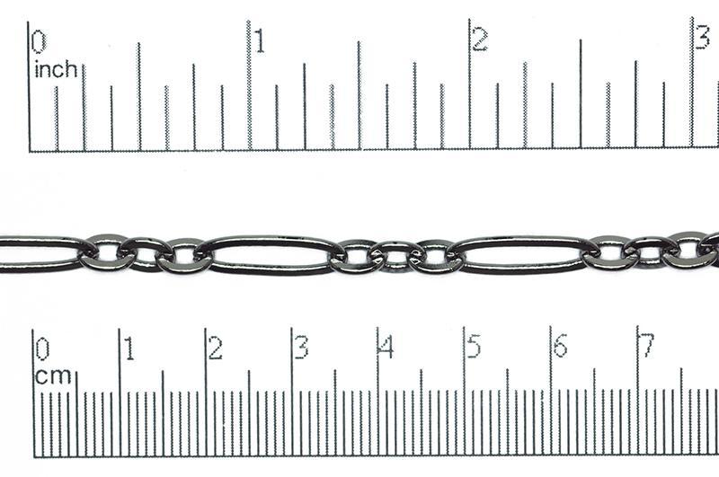 17.7mm x 6mm Paperclip Cable Chain Sold by The Foot - CH 821