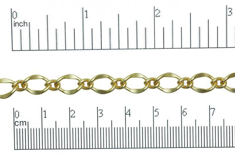 Figaro Chain - 11mm x 7.5mm Available in Multiple Colors - Per Foot CH-112