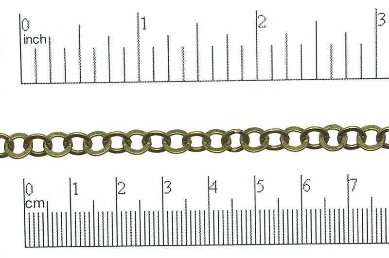 6.4mm Smooth Flat Link Cable Chain Sold by The Foot - CH 871