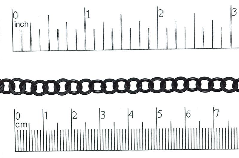 6.4mm Smooth Flat Link Cable Chain Sold by The Foot - CH 871