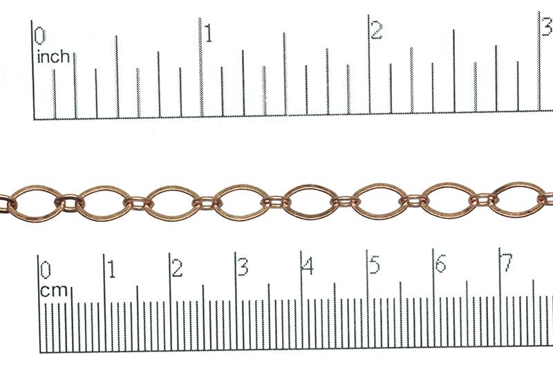 Cable Chain - 9mm x 5mm - Available in Multiple Colors - Sold by the Foot - CH 220