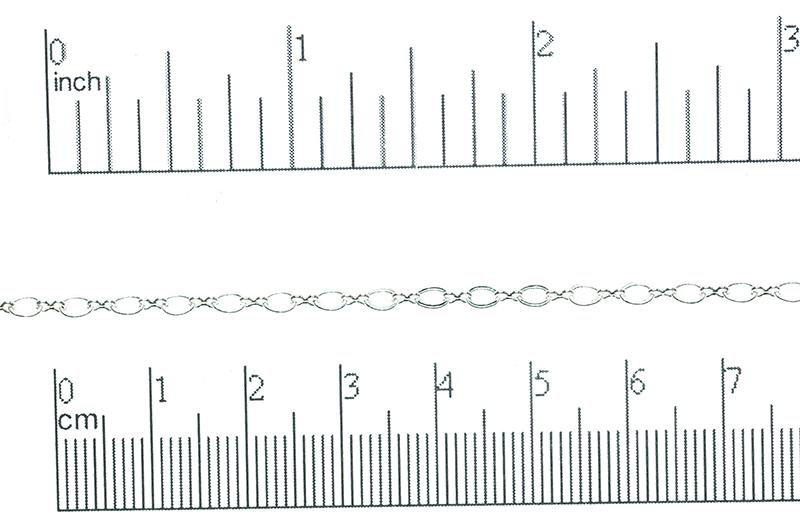 Cable Chain Small Size - Multiple Finishes Available- Measures 3.5mm x 3mm - Sold by the Foot - CH 245