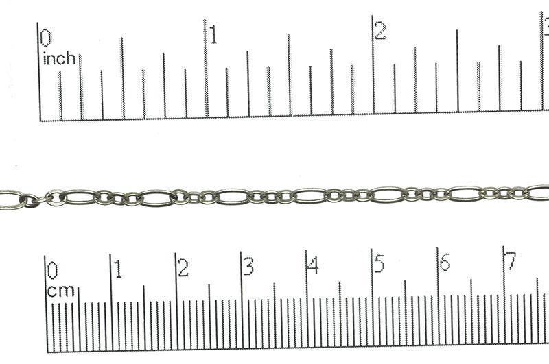 Cable Chain Small Size - Multiple Finishes Available - Measures 6.4mm x 3mm - Sold by the Foot - CH 260