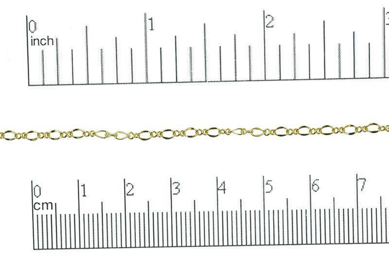 Figaro Chain - 3mm - Available in Multiple Colors - Sold by the Foot - CH 302