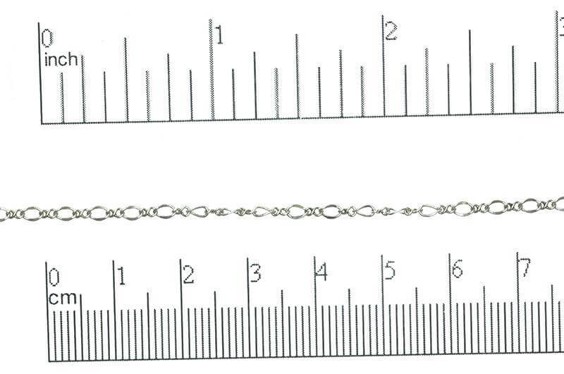 Figaro Chain - 3mm - Available in Multiple Colors - Sold by the Foot - CH 302