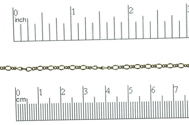 Figaro Chain - 3mm - Available in Multiple Colors - Sold by the Foot - CH 302