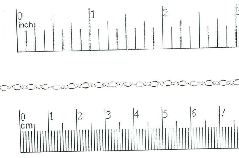 Figaro Chain - 3mm - Available in Multiple Colors - Sold by the Foot - CH 302
