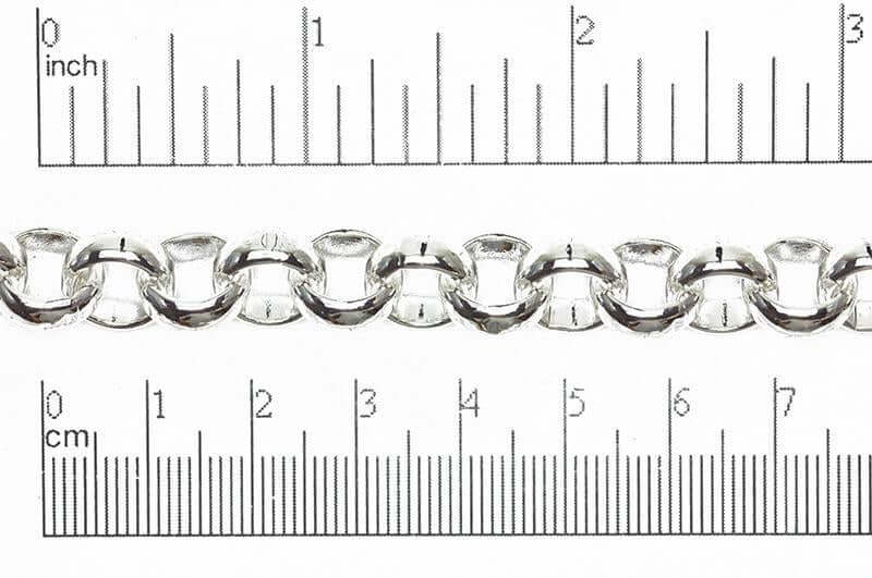 Rolo Belcher Chain XXL Size measures 11mm available in Multiple Finishes sold by the Foot - CH 864