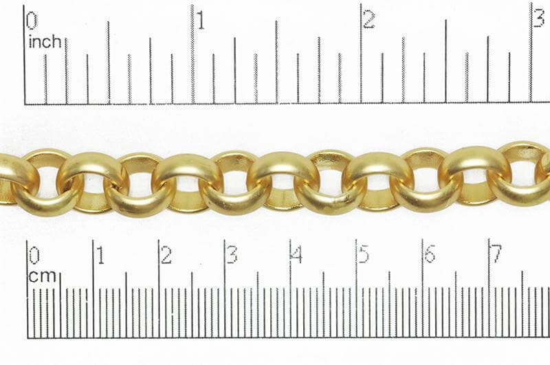 Rolo Belcher Chain XXL Size measures 11mm available in Multiple Finishes sold by the Foot - CH 864
